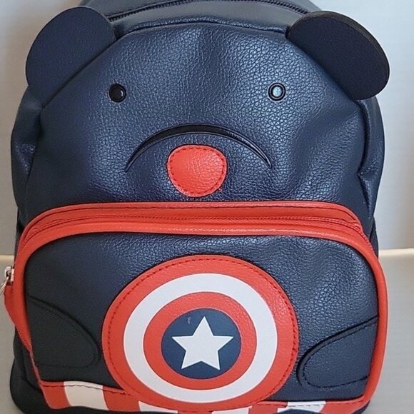 Marvel Captain America Bear Mini Backpack Coin Pouch Bag Women\'s Woman\'s main image 12
